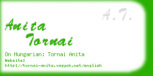 anita tornai business card